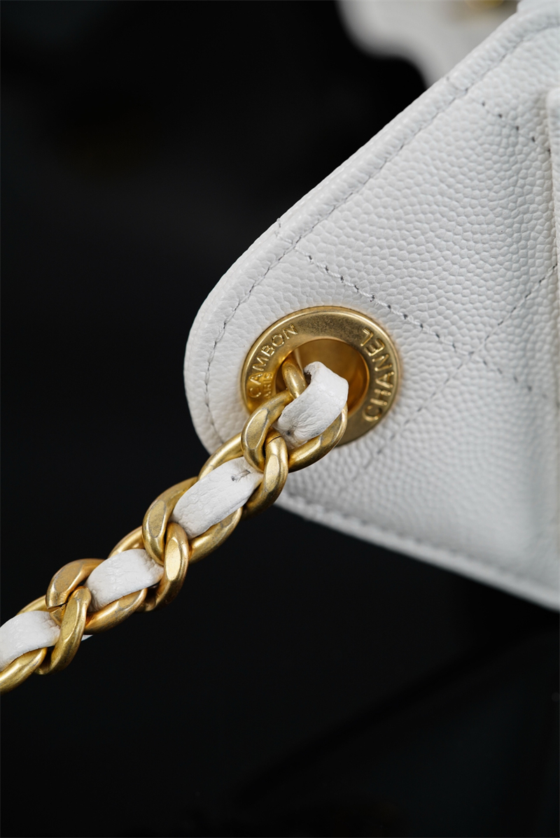샤넬 샤넬 26C 25 미니 핸드백 화이트 골드메탈 레플리카 18번 이미지 - Bag | 세미샵 레플리카 사이트