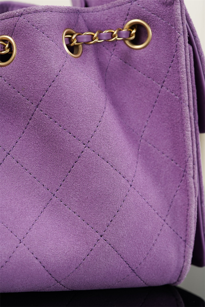 샤넬 샤넬 26C 25 미니 호보 백 스웨이드 퍼플 레플리카 17번 이미지 - Bag | 세미샵 레플리카 사이트
