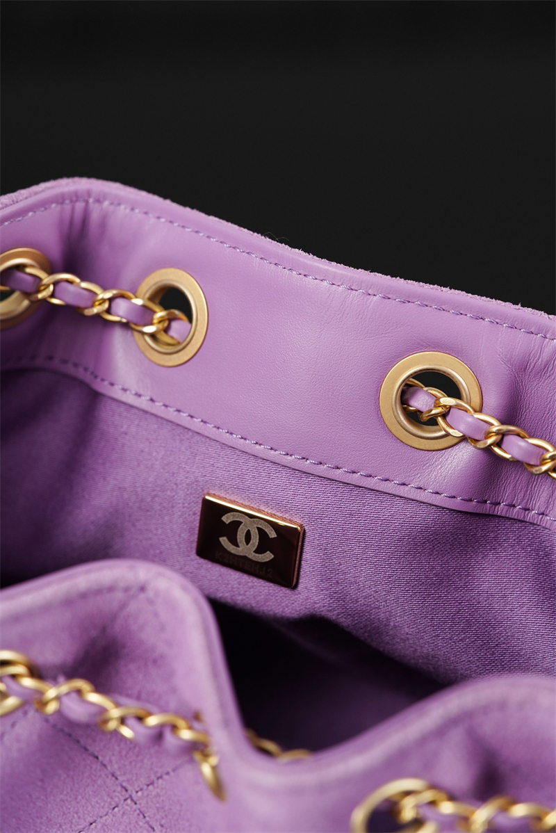 샤넬 샤넬 26C 25 미니 호보 백 스웨이드 퍼플 레플리카 20번 이미지 - Bag | 세미샵 레플리카 사이트