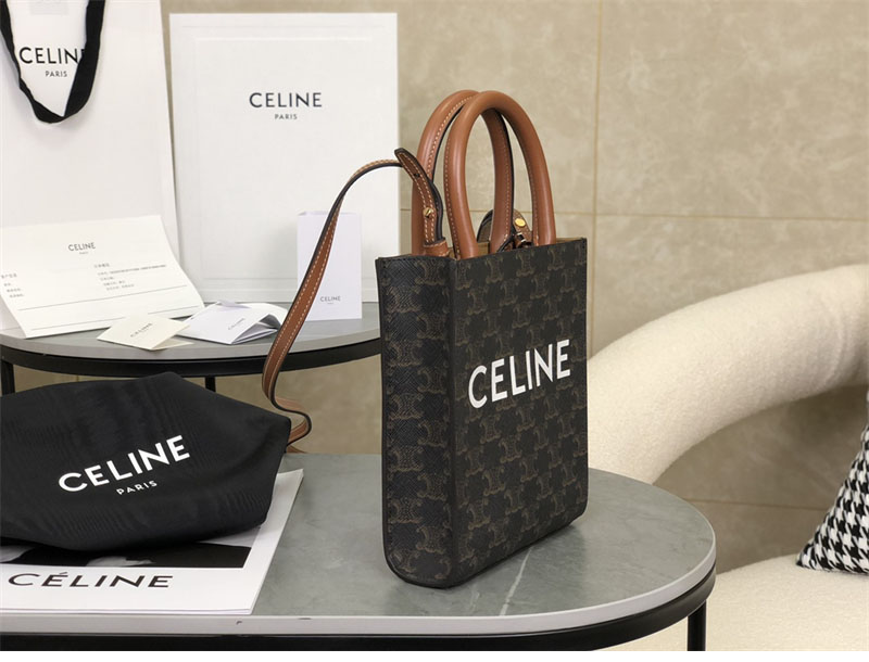 셀린느 셀린느 미니 버티컬 카바스 토트백 트리옹프 캔버스 194372 레플리카 2번 이미지 - Bag | 세미샵 레플리카 사이트