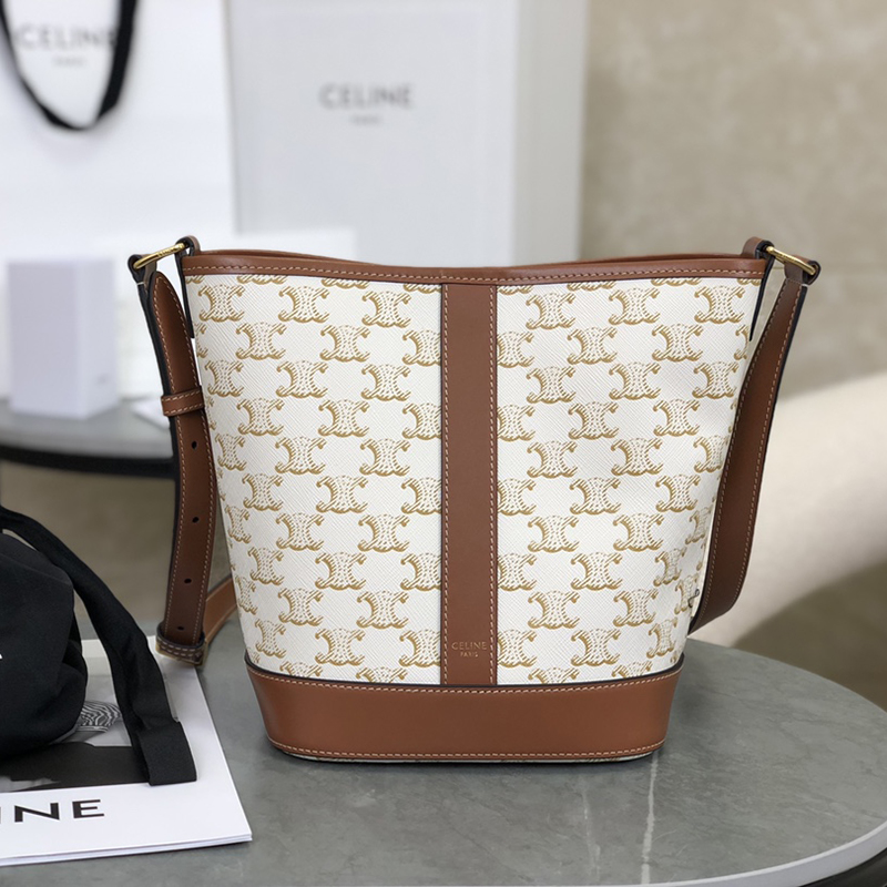 셀린느 셀린느 스몰 버킷백 트리옹프 캔버스 화이트 191442 레플리카 5번 이미지 - Bag | 세미샵 레플리카 사이트