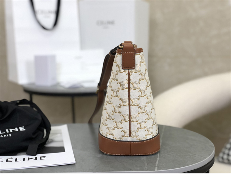 셀린느 셀린느 스몰 버킷백 트리옹프 캔버스 화이트 191442 레플리카 9번 이미지 - Bag | 세미샵 레플리카 사이트