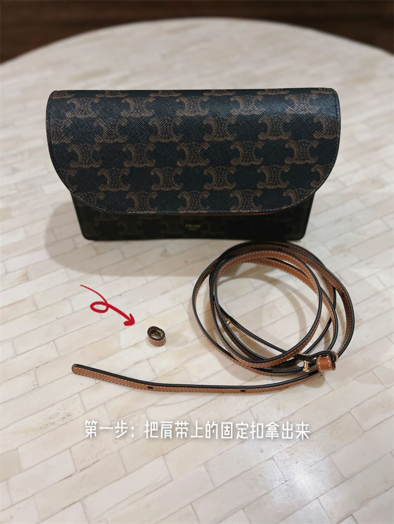 셀린느 셀린느 월렛 온 스트랩 크로스백 트리옹프 캔버스 10D852 레플리카 11번 이미지 - Bag | 세미샵 레플리카 사이트