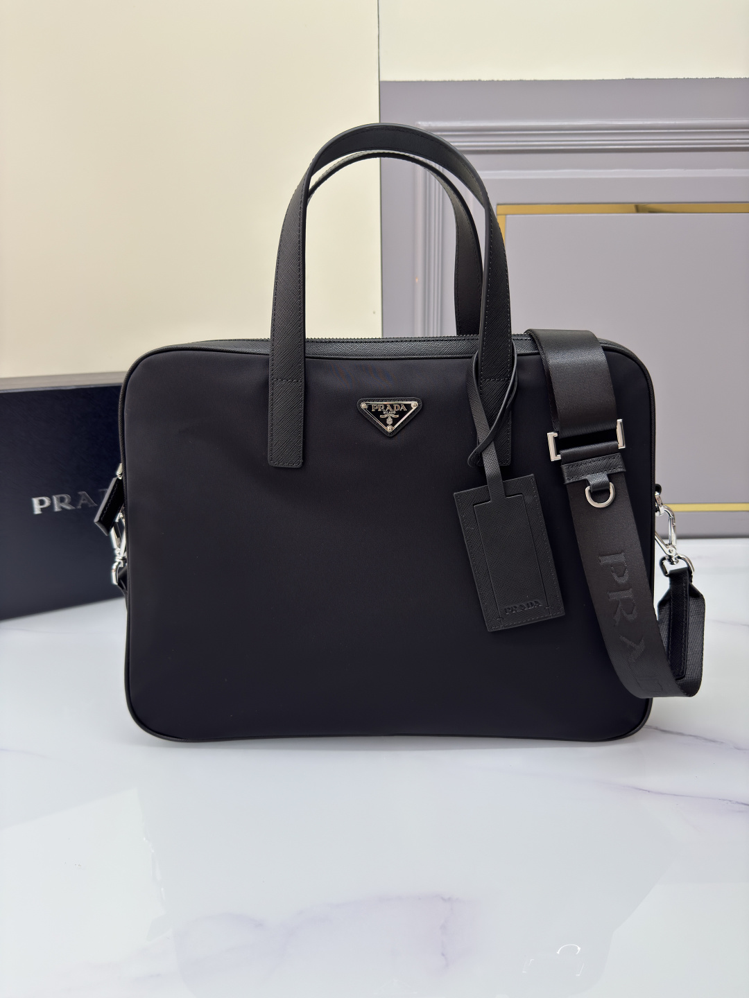 프라다 프라다 리나일론 사피아노 브리프 케이스 레플리카 1번 이미지 - Bag | 세미샵 레플리카 사이트