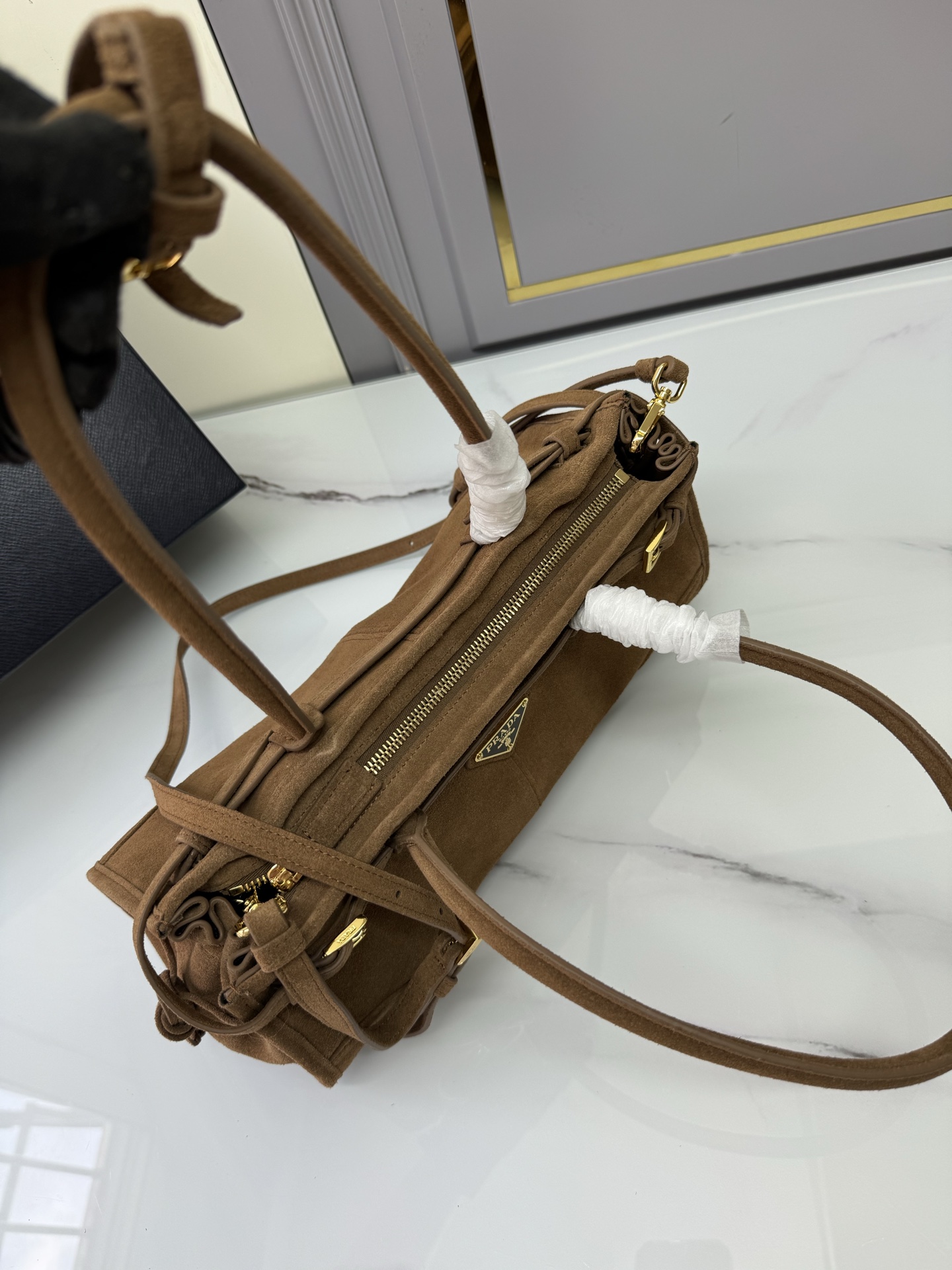 프라다 프라다 스웨이드 보니백 레플리카 6번 이미지 - Bag | 세미샵 레플리카 사이트