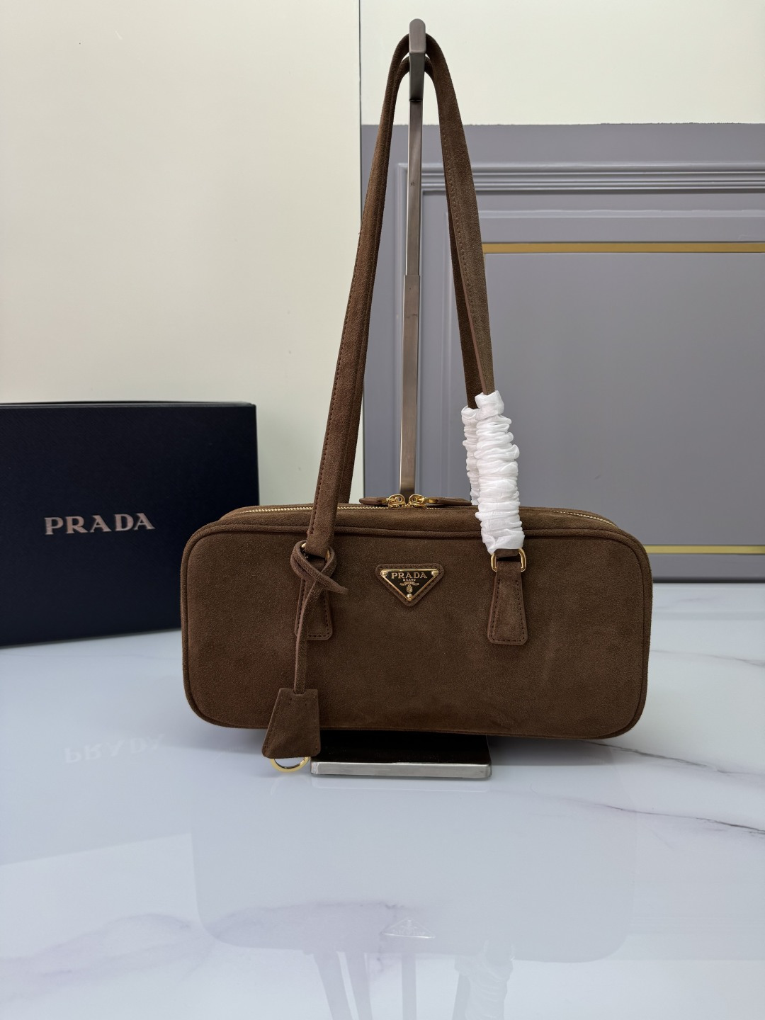 프라다 프라다 스웨이드 비올레토 볼링백 레플리카 1번 이미지 - Bag | 세미샵 레플리카 사이트