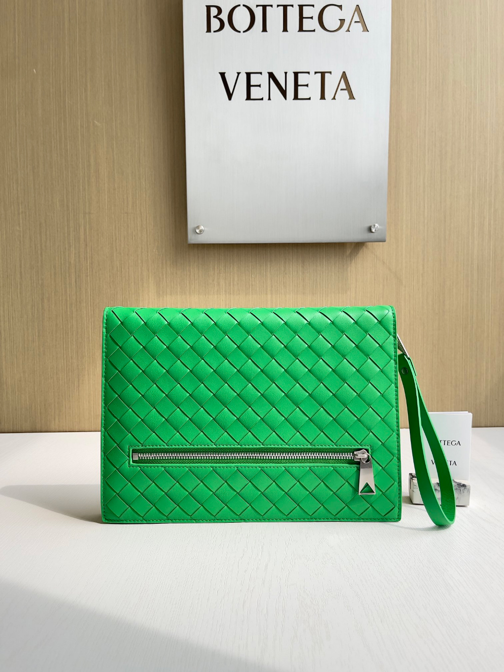 Bottega Veneta Intrecciato Document Case With Wristlet