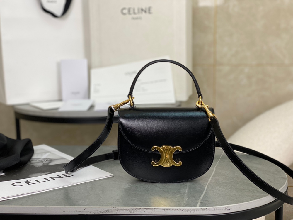 Celine Mini Clea Vesace Calfskin