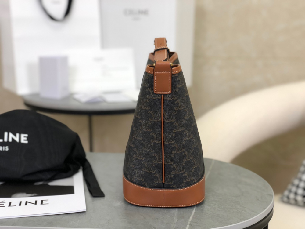 C E L I N E Celine Small Bucket Triomphe Canvas & Calfskin 레플리카 3번 이미지 - Bag | 세미샵 레플리카 사이트