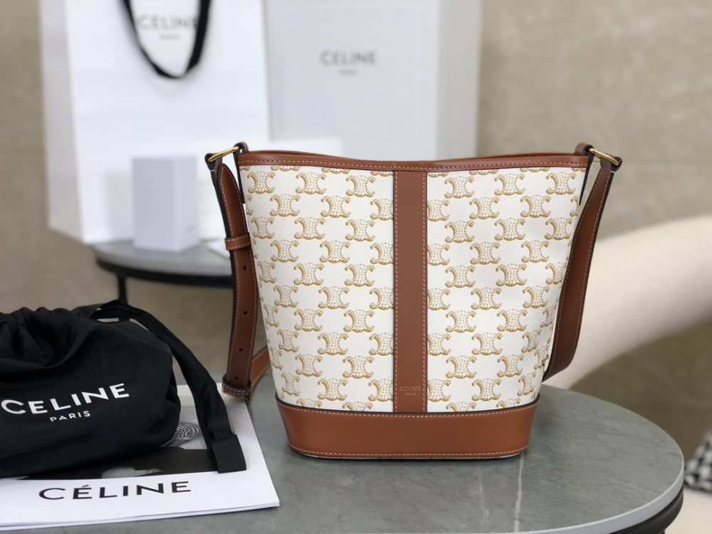 C E L I N E Celine Small Bucket Triomphe Canvas & Calfskin 레플리카 1번 이미지 - Bag | 세미샵 레플리카 사이트
