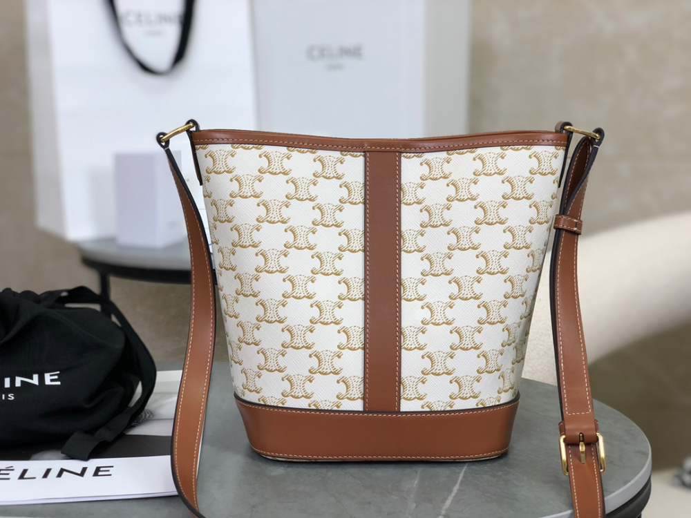 C E L I N E Celine Small Bucket Triomphe Canvas & Calfskin 레플리카 2번 이미지 - Bag | 세미샵 레플리카 사이트