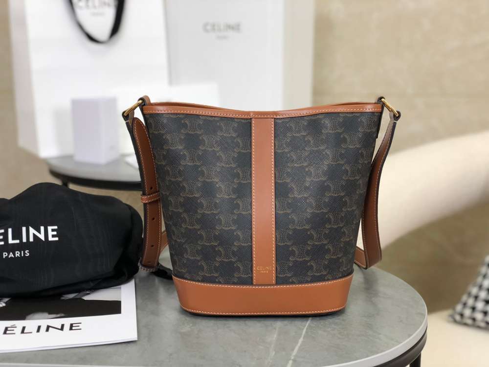 C E L I N E Celine Small Bucket Triomphe Canvas & Calfskin 레플리카 1번 이미지 - Bag | 세미샵 레플리카 사이트