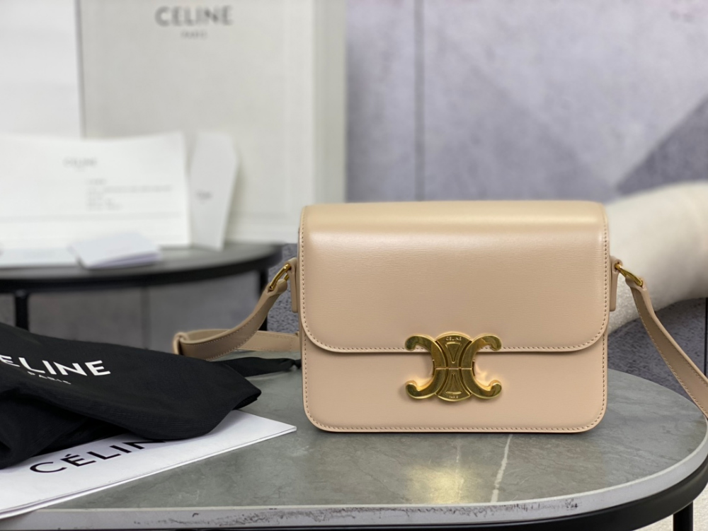 Celine Teen Triomphe Bag Shiny Calfskin