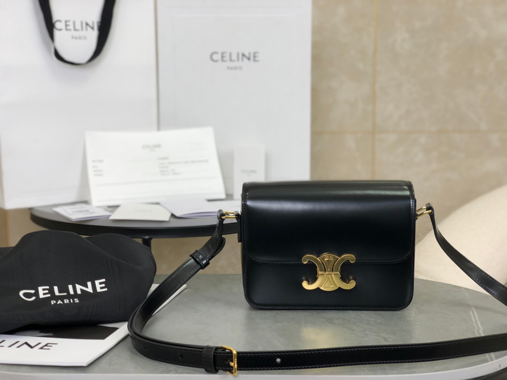 C E L I N E Celine Teen Triomphe Bag Shiny Calfskin 레플리카 1번 이미지 - Bag | 세미샵 레플리카 사이트