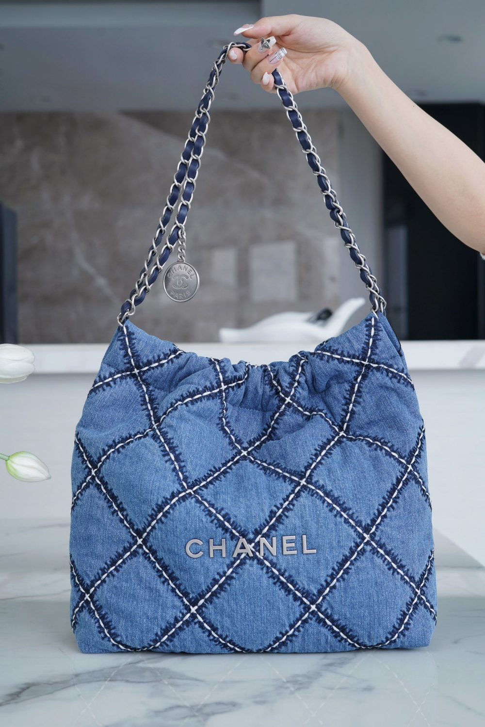 C H A N E L Chanel 22 Small Stitch Denim 레플리카 1번 이미지 - Bag | 세미샵 레플리카 사이트