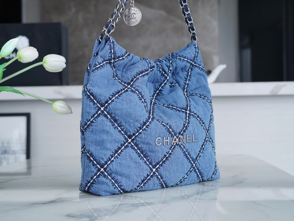 C H A N E L Chanel 22 Small Stitch Denim 레플리카 3번 이미지 - Bag | 세미샵 레플리카 사이트