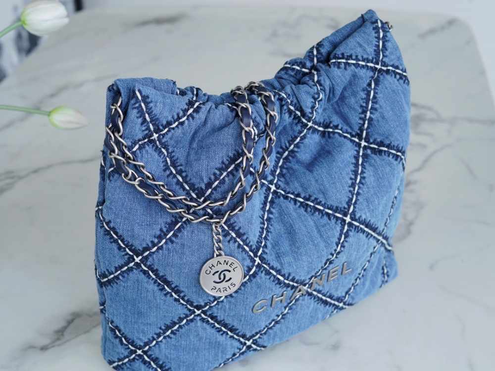 C H A N E L Chanel 22 Small Stitch Denim 레플리카 6번 이미지 - Bag | 세미샵 레플리카 사이트