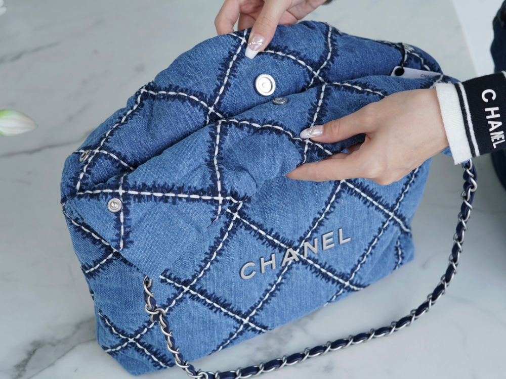 C H A N E L Chanel 22 Small Stitch Denim 레플리카 7번 이미지 - Bag | 세미샵 레플리카 사이트
