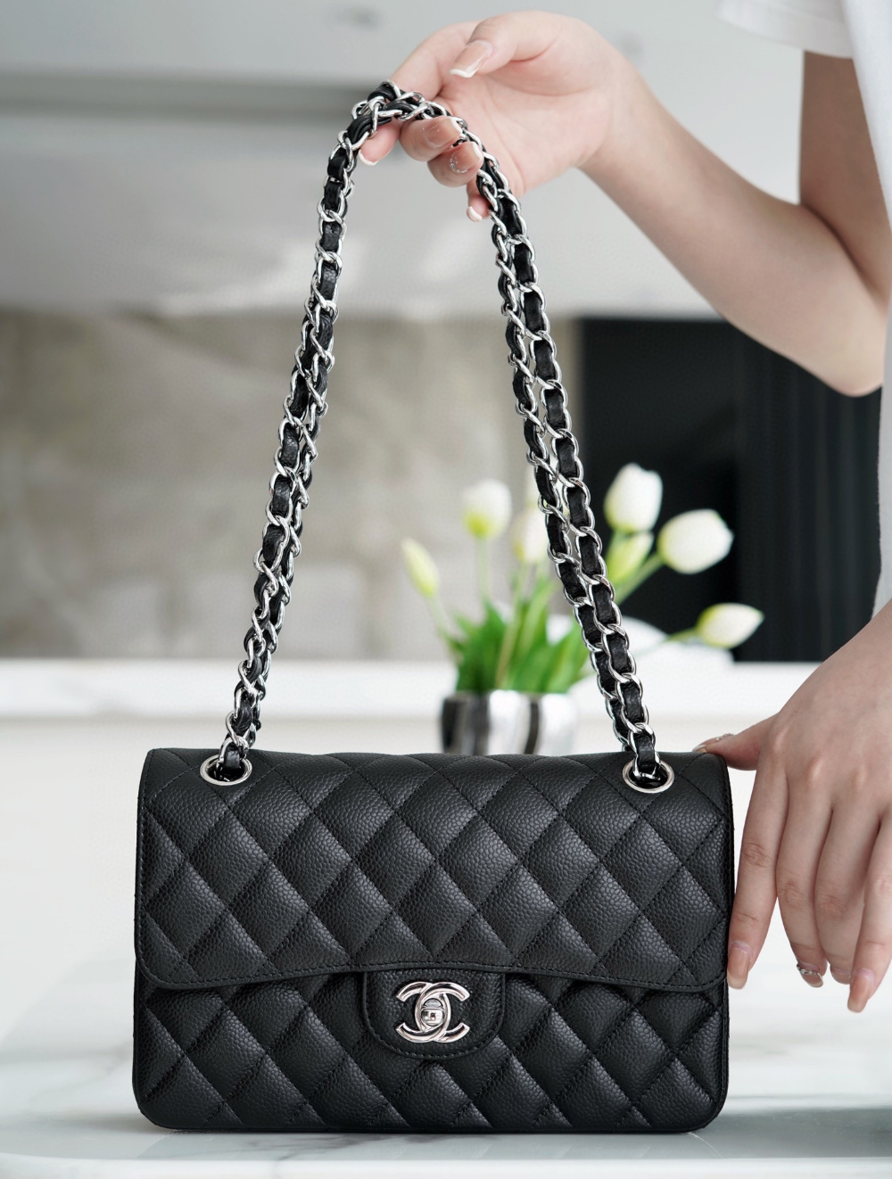 C H A N E L Chanel Classic Small Caviar 레플리카 1번 이미지 - Bag | 세미샵 레플리카 사이트