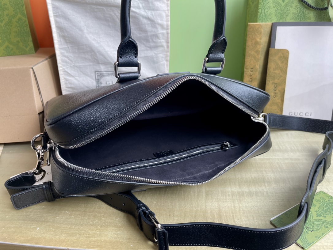 Gucci 구찌 GG 블랙 미디움 브리프케이스 레플리카 8번 이미지 - Bag | 세미샵 레플리카 사이트