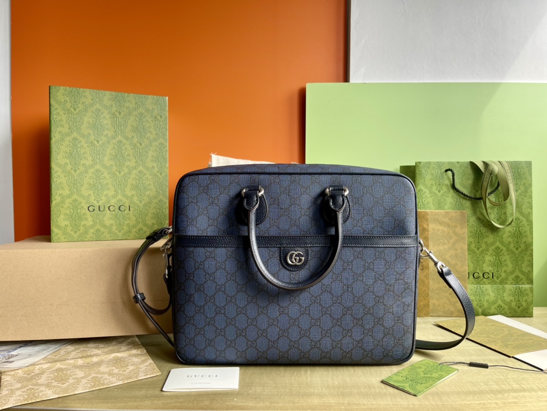 Gucci 구찌 GG 수프림 미디움 브리프케이스 레플리카 1번 이미지 - Bag | 세미샵 레플리카 사이트