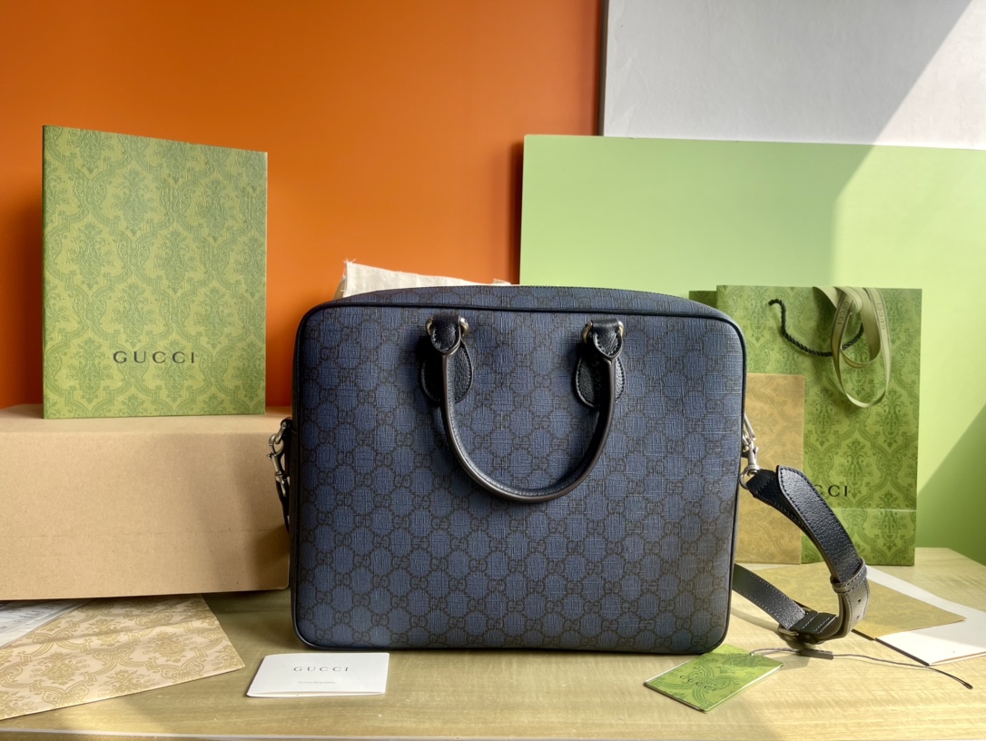 Gucci 구찌 GG 수프림 미디움 브리프케이스 레플리카 2번 이미지 - Bag | 세미샵 레플리카 사이트