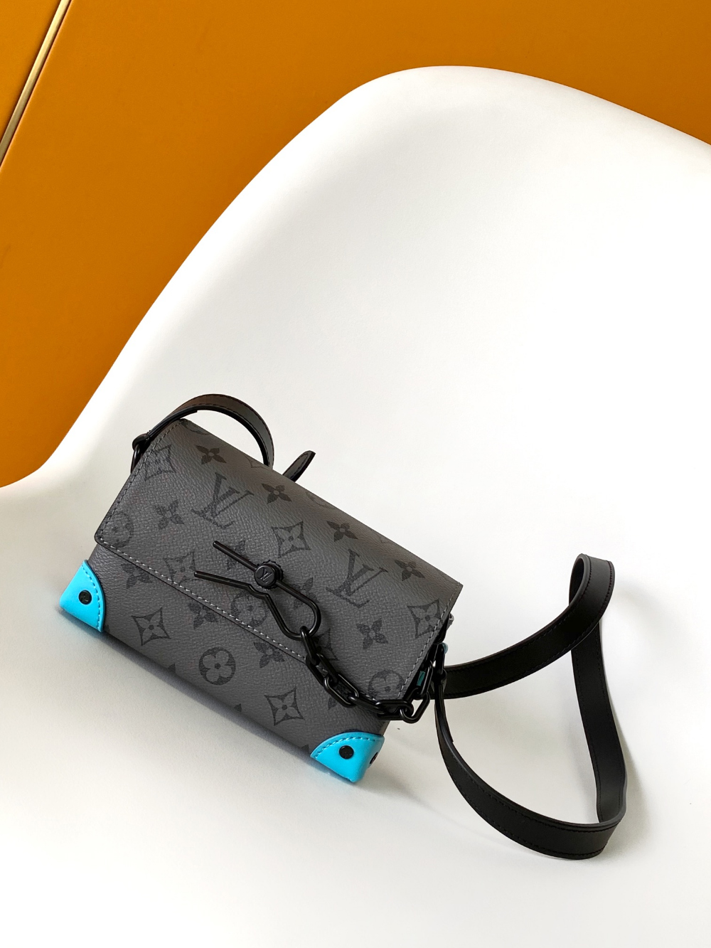 Louis Vuitton Steamer Wearable Wallet Monogram Eclipse Canvas