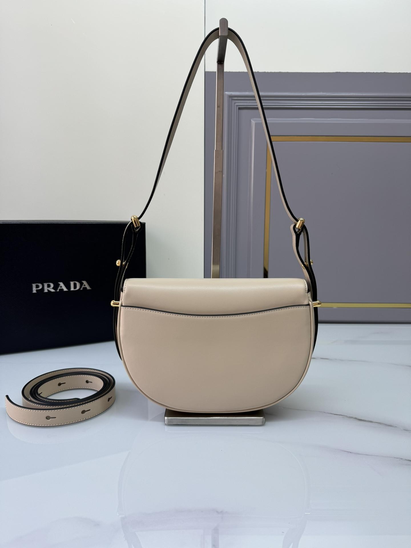 P R A D A Prada Arque Leather Shoulder Flap 레플리카 10번 이미지 - Bag | 세미샵 레플리카 사이트