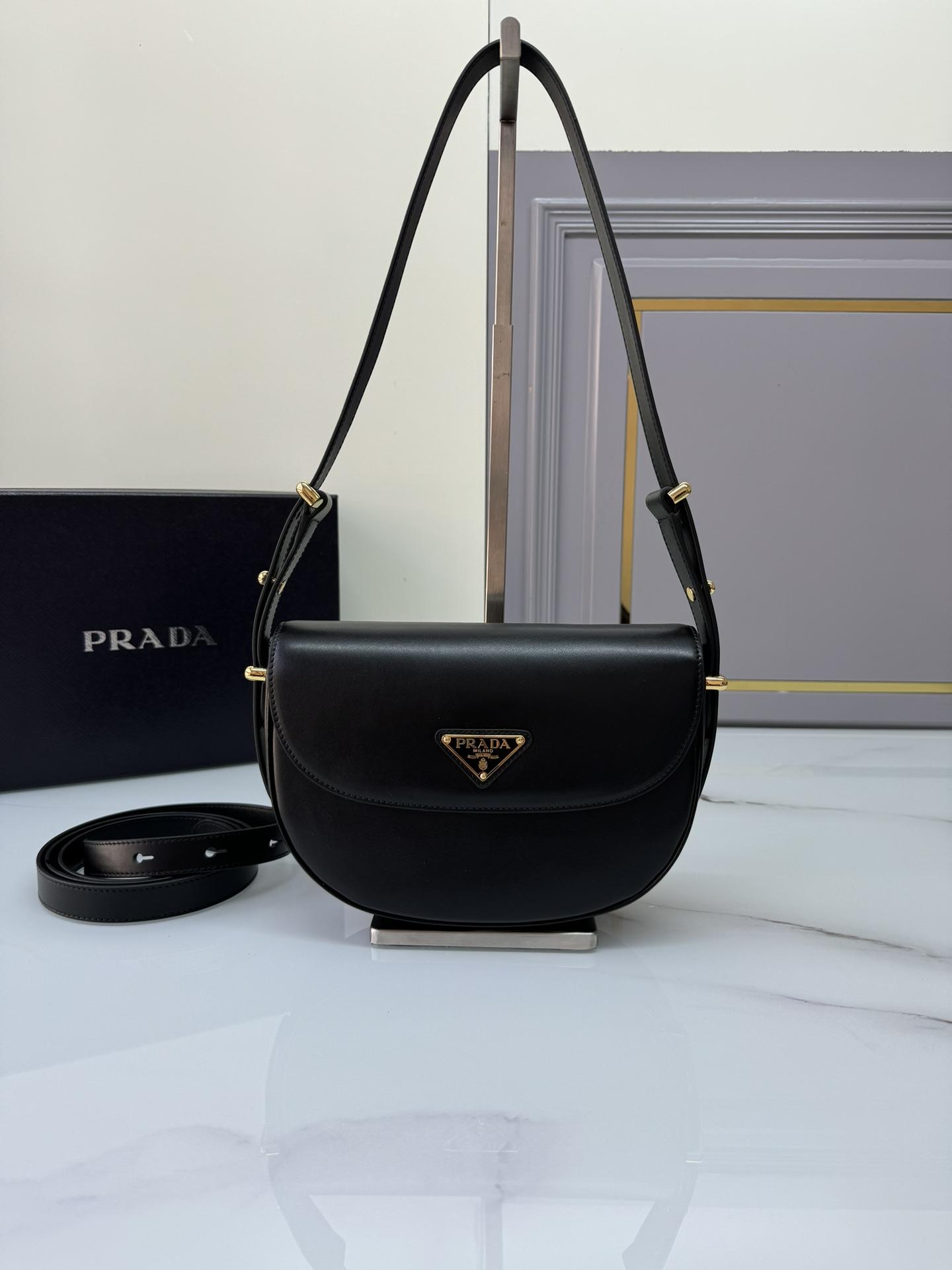 P R A D A Prada Arque Leather Shoulder Flap 레플리카 17번 이미지 - Bag | 세미샵 레플리카 사이트