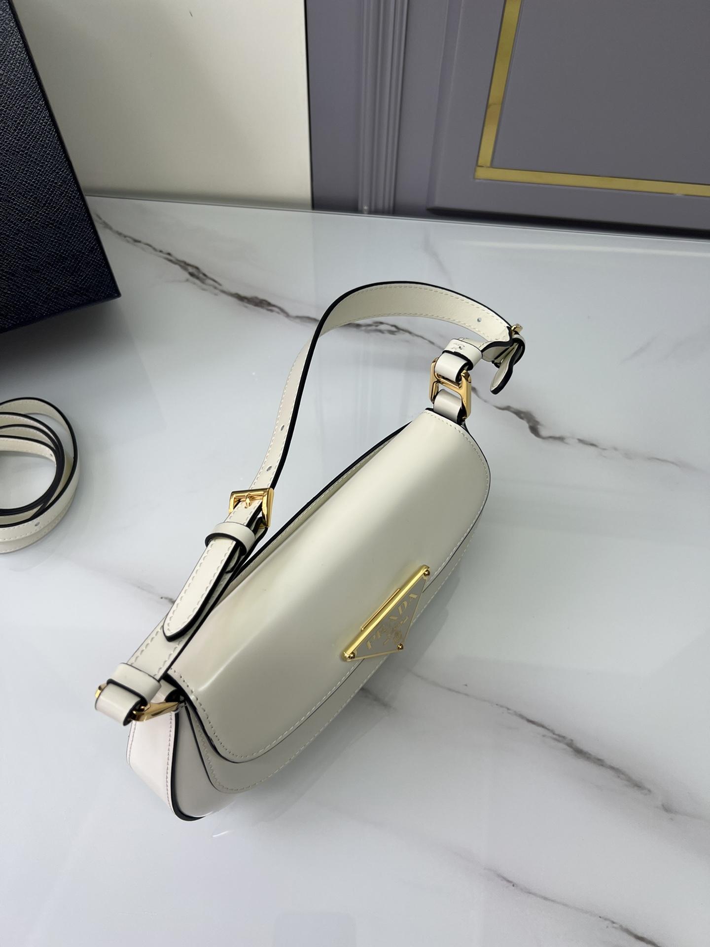 P R A D A Prada Brushed Leather Shoulder 레플리카 14번 이미지 - Bag | 세미샵 레플리카 사이트