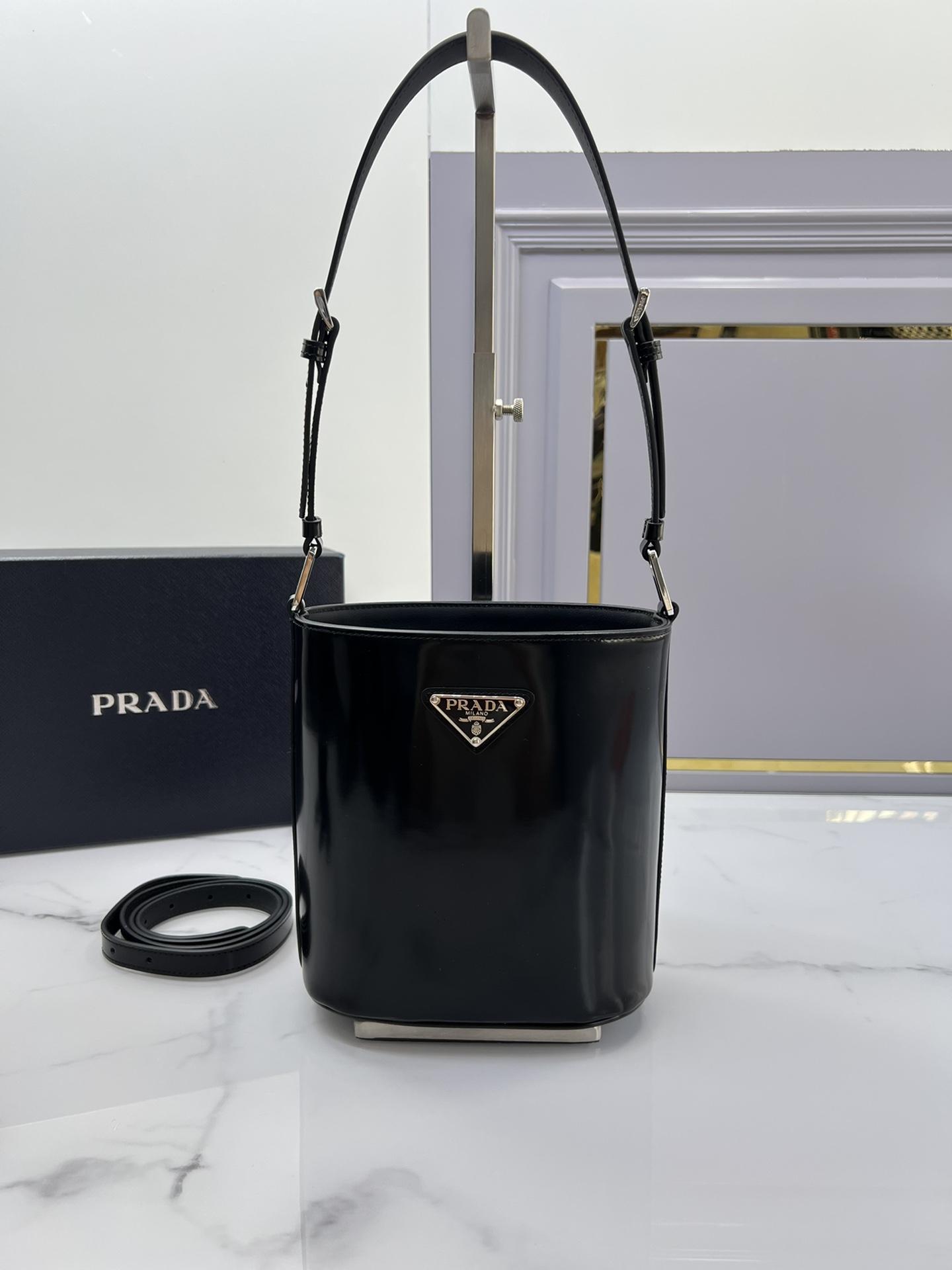 P R A D A Prada Leather Bucket 레플리카 9번 이미지 - Bag | 세미샵 레플리카 사이트