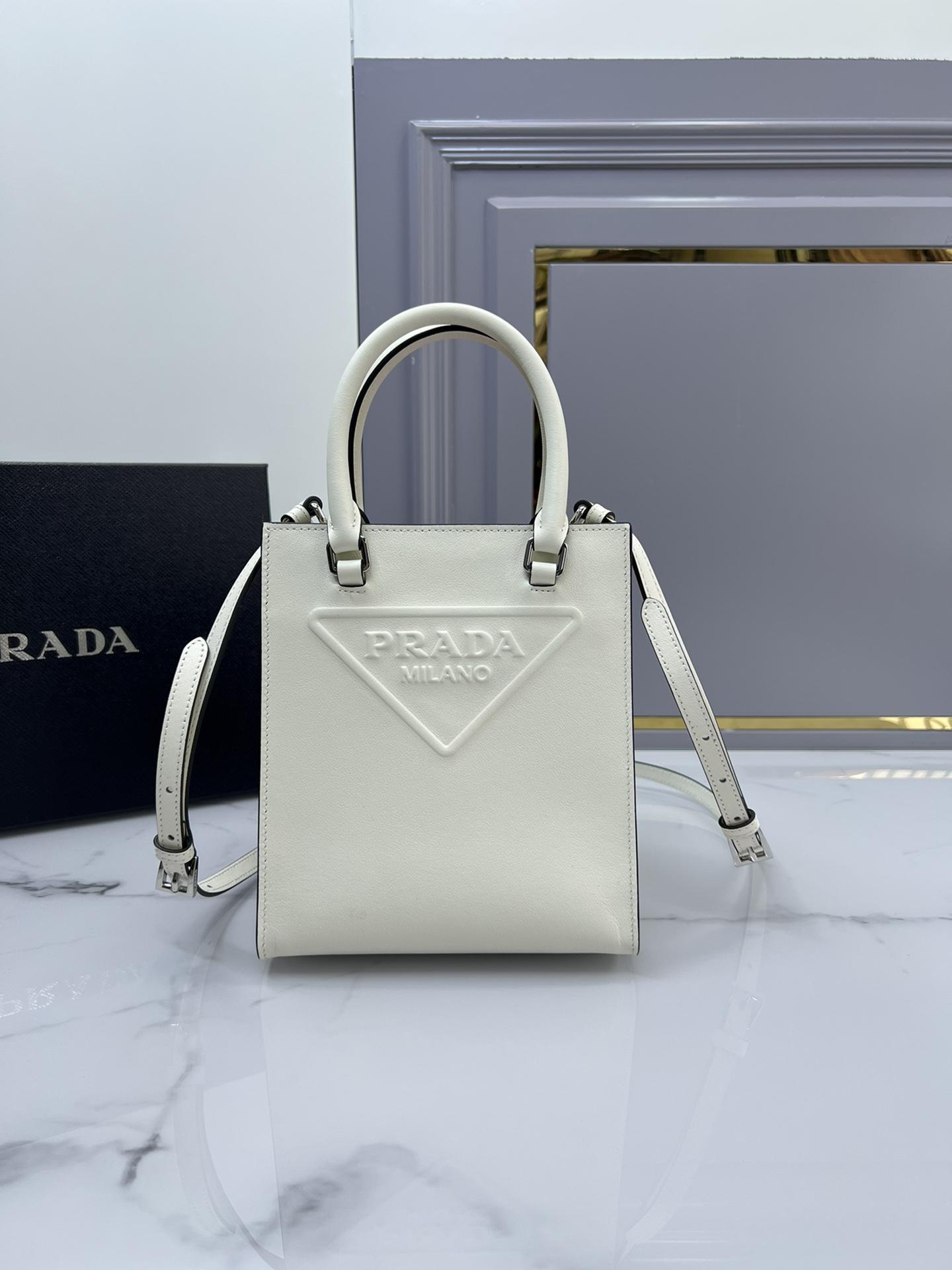 P R A D A Prada Leather Handbag 레플리카 17번 이미지 - Bag | 세미샵 레플리카 사이트