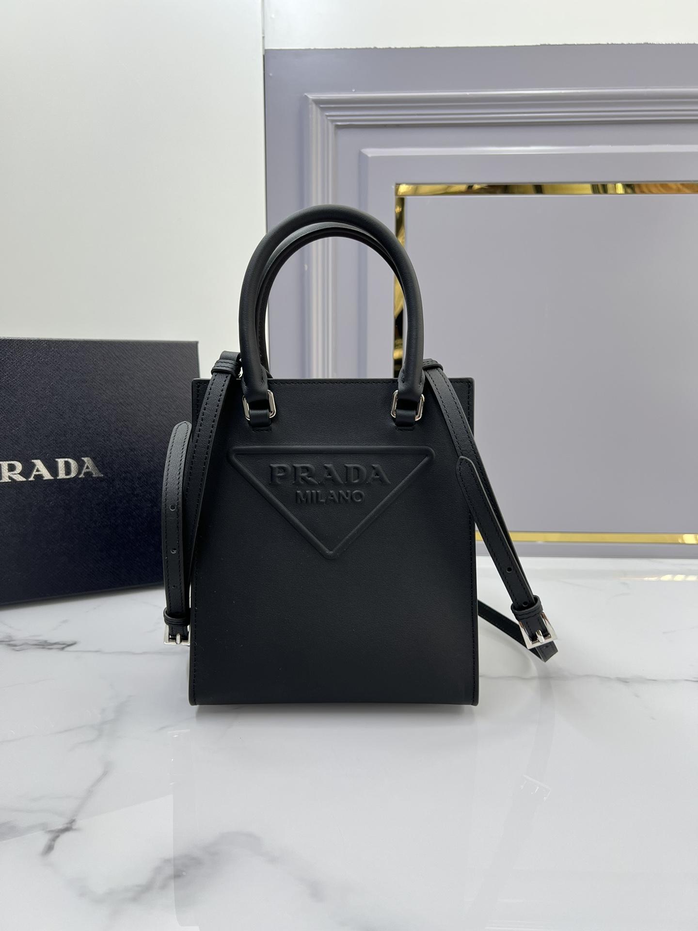 P R A D A Prada Leather Handbag 레플리카 34번 이미지 - Bag | 세미샵 레플리카 사이트