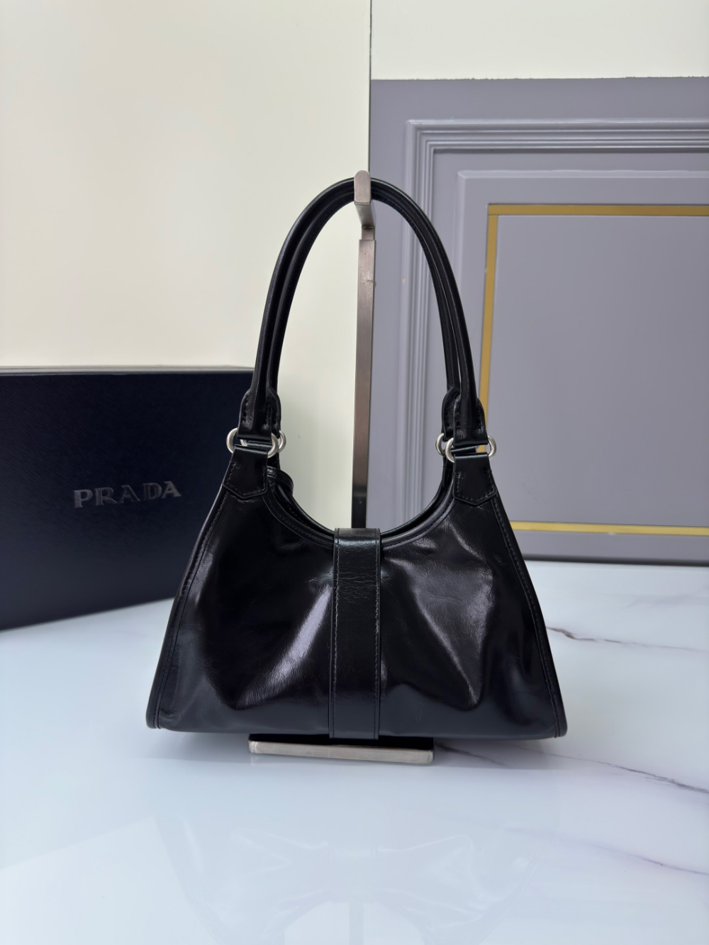 P R A D A Prada Leather Tote 레플리카 27번 이미지 - Bag | 세미샵 레플리카 사이트