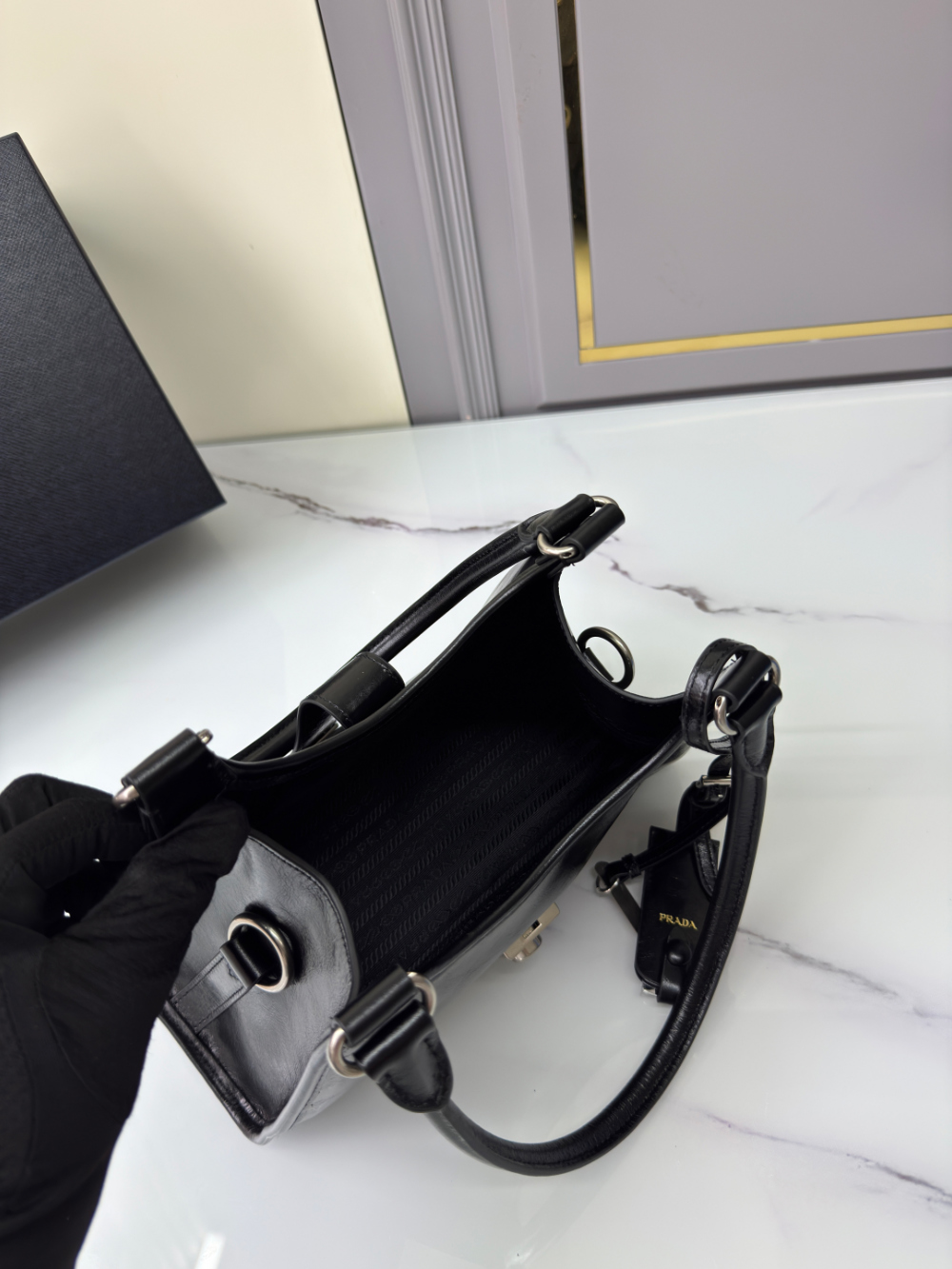 P R A D A Prada Leather Tote 레플리카 31번 이미지 - Bag | 세미샵 레플리카 사이트