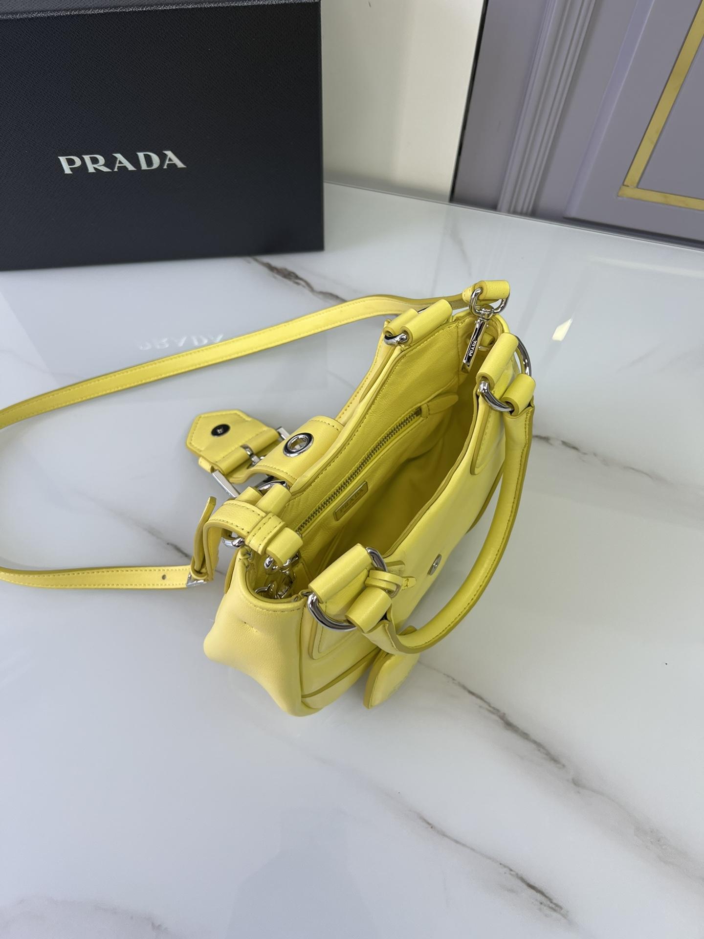 P R A D A Prada Moon Re-nylon and Leather Bag 레플리카 6번 이미지 - Bag | 세미샵 레플리카 사이트