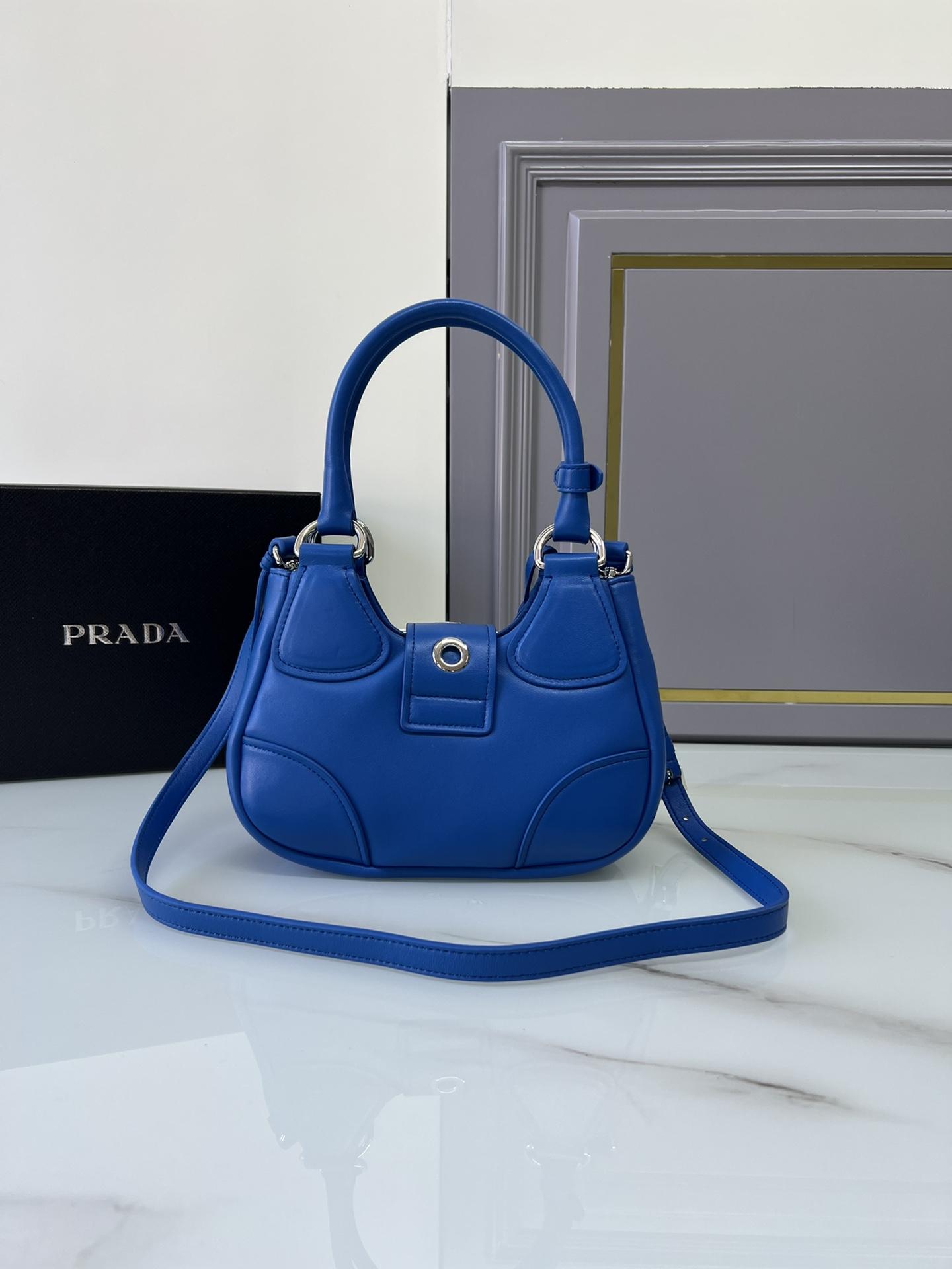 P R A D A Prada Moon Re-nylon and Leather Bag 레플리카 10번 이미지 - Bag | 세미샵 레플리카 사이트