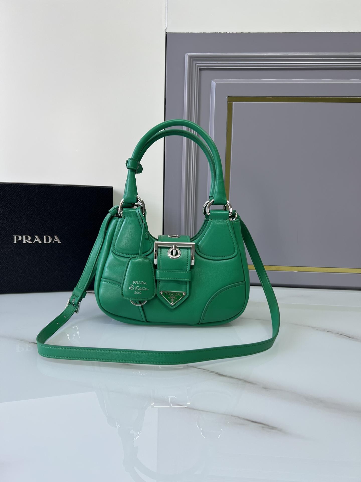 P R A D A Prada Moon Re-nylon and Leather Bag 레플리카 17번 이미지 - Bag | 세미샵 레플리카 사이트