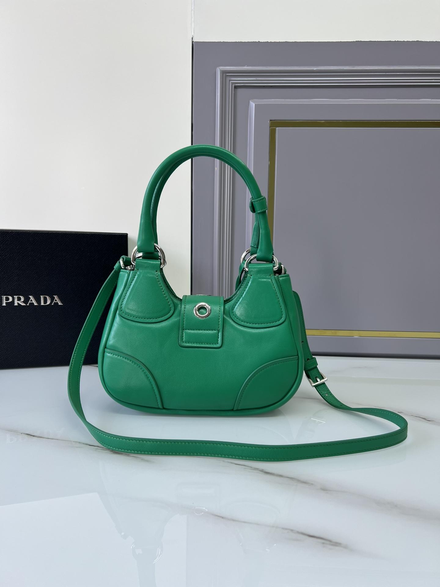 P R A D A Prada Moon Re-nylon and Leather Bag 레플리카 18번 이미지 - Bag | 세미샵 레플리카 사이트