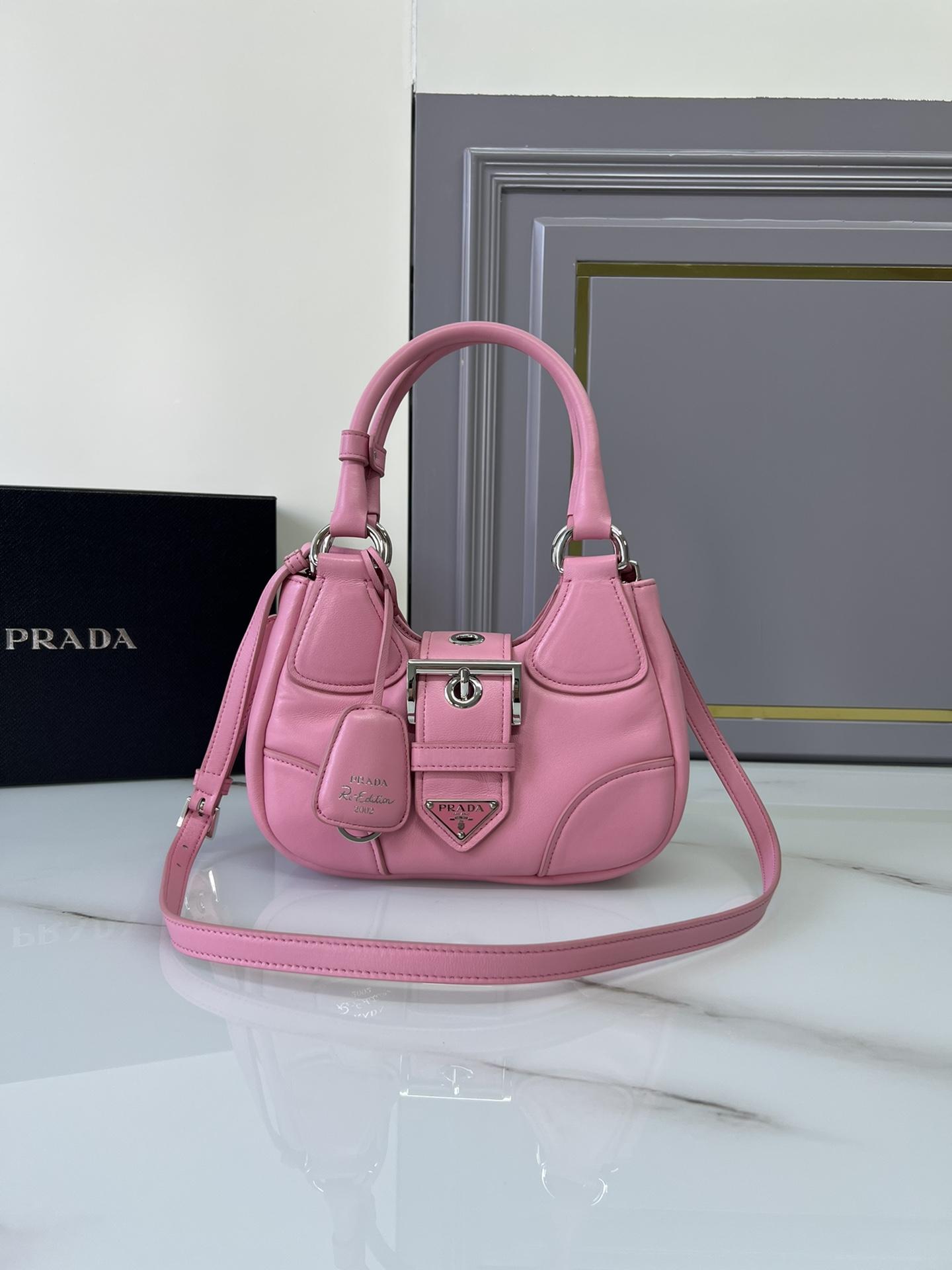 P R A D A Prada Moon Re-nylon and Leather Bag 레플리카 25번 이미지 - Bag | 세미샵 레플리카 사이트