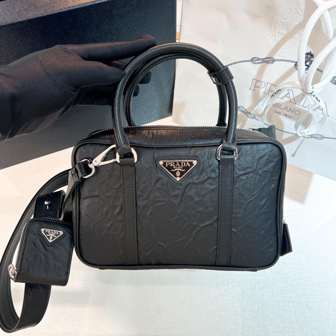 P R A D A Prada Nappa Antique Leather Top Handle 레플리카 8번 이미지 - Bag | 세미샵 레플리카 사이트