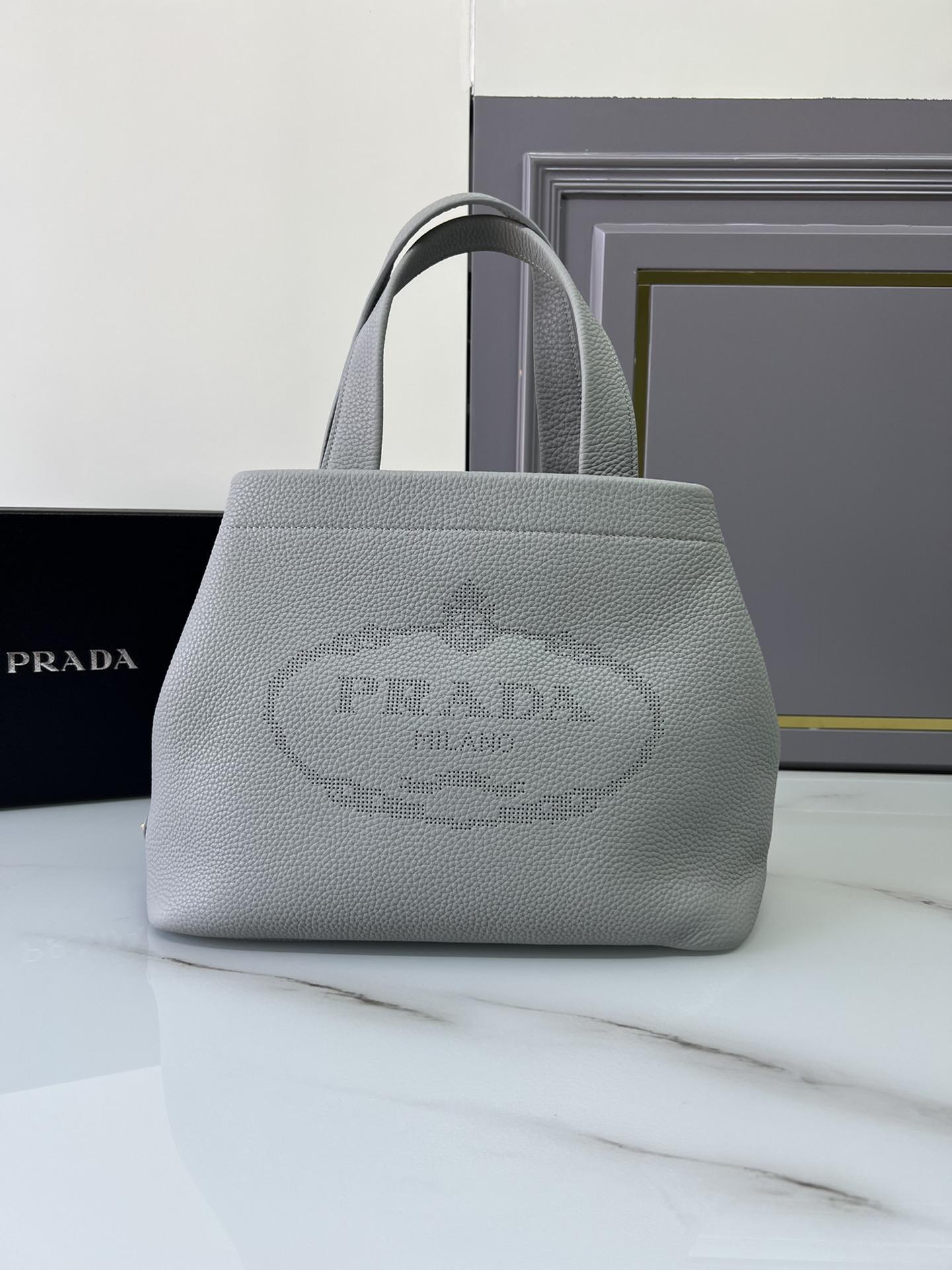 P R A D A Prada Perforate Logo Leather Tote 레플리카 17번 이미지 - Bag | 세미샵 레플리카 사이트