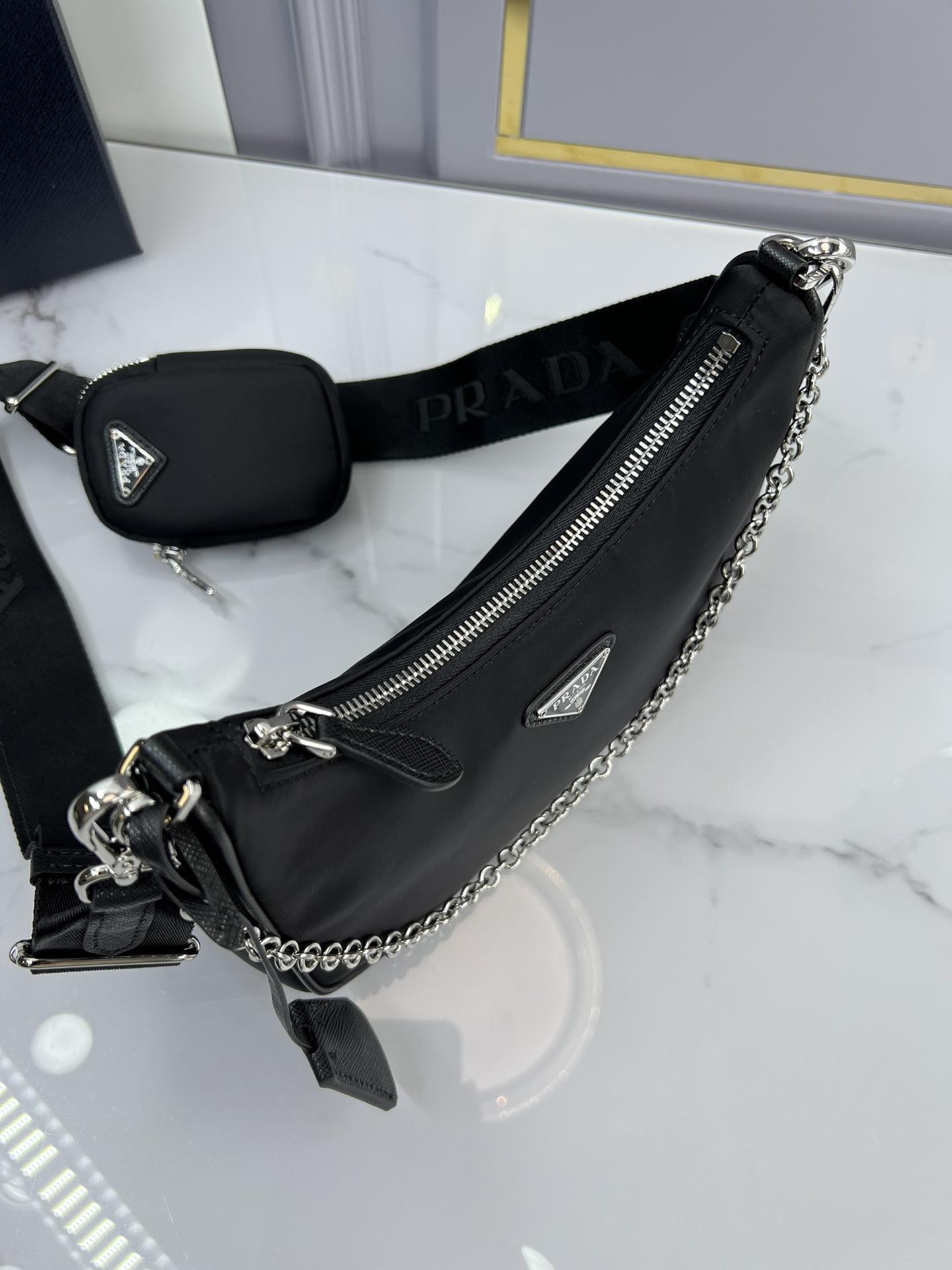 P R A D A Prada Re-Edition 2005 Nylon Hobo 레플리카 6번 이미지 - Bag | 세미샵 레플리카 사이트