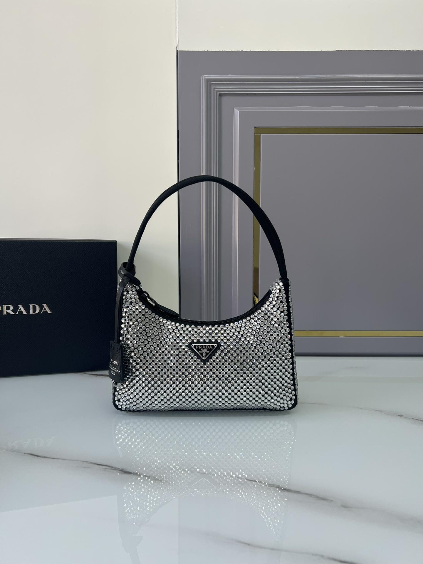 P R A D A Prada Rhinestones Re - Edition Soulder 레플리카 17번 이미지 - Bag | 세미샵 레플리카 사이트
