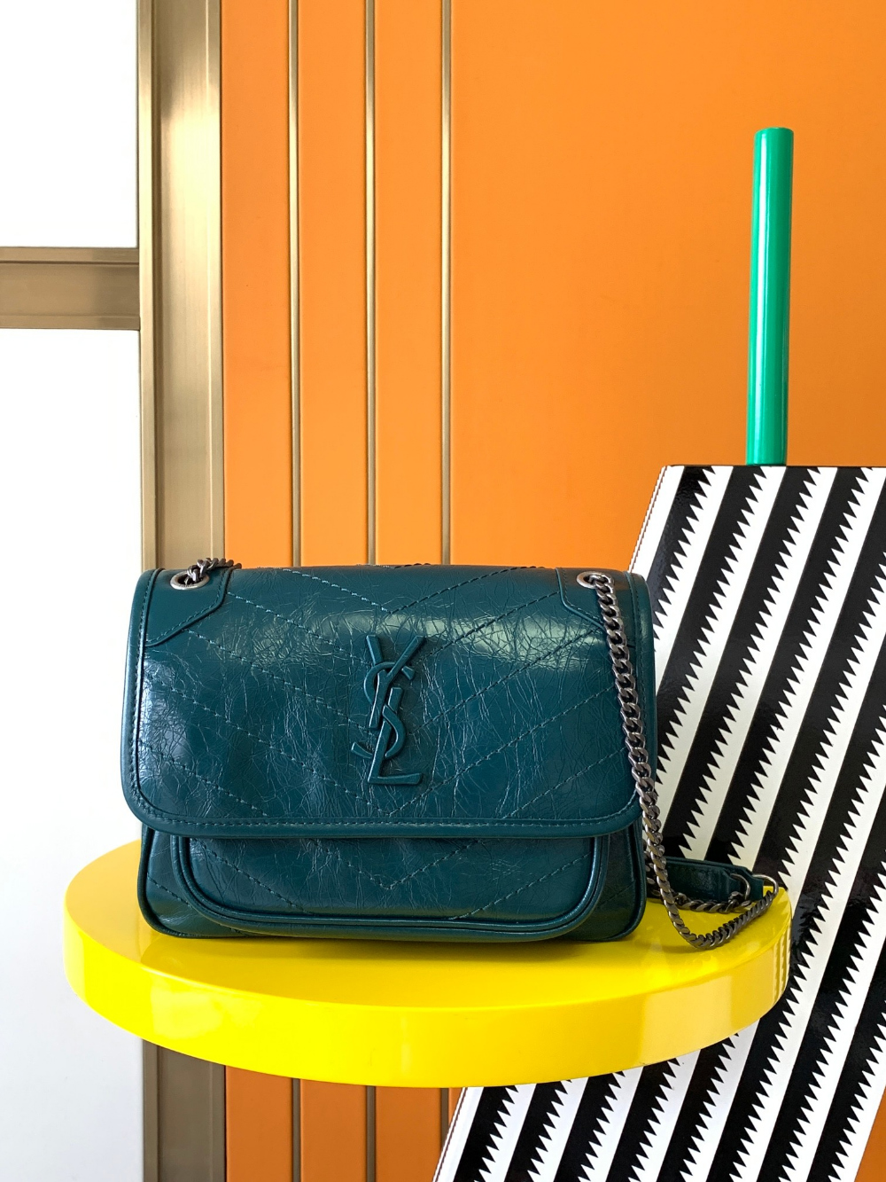 Saint Laurent Niky Baby In Vintage Leather