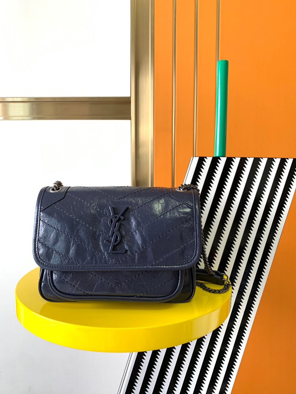 Saint Laurent Niky Baby In Vintage Leather