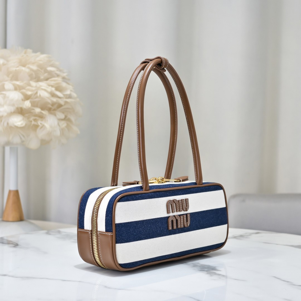 Miu Miu Miu Miu Beau Canvas And Leather 레플리카 3번 이미지 - Bag | 세미샵 레플리카 사이트
