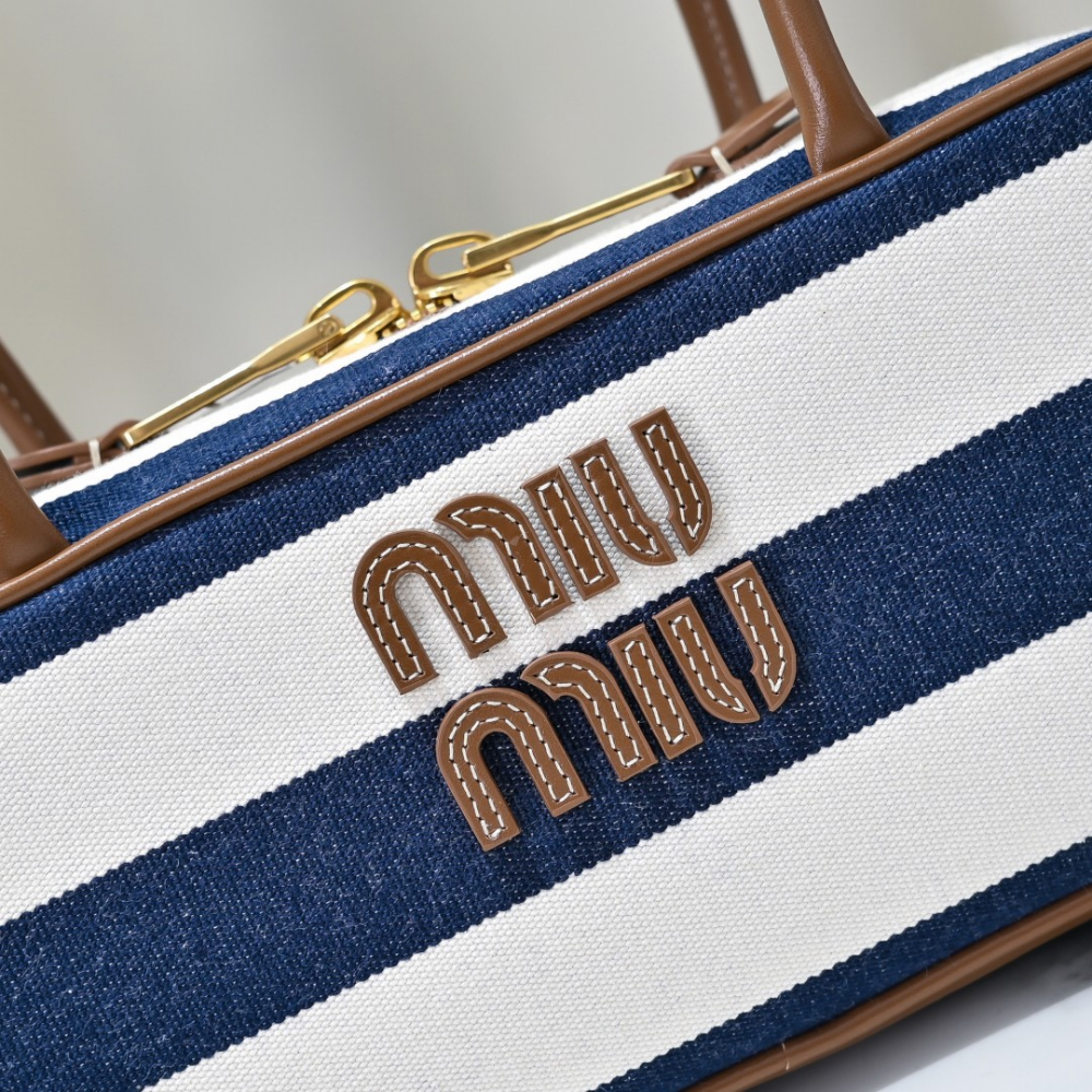 Miu Miu Miu Miu Beau Canvas And Leather 레플리카 5번 이미지 - Bag | 세미샵 레플리카 사이트