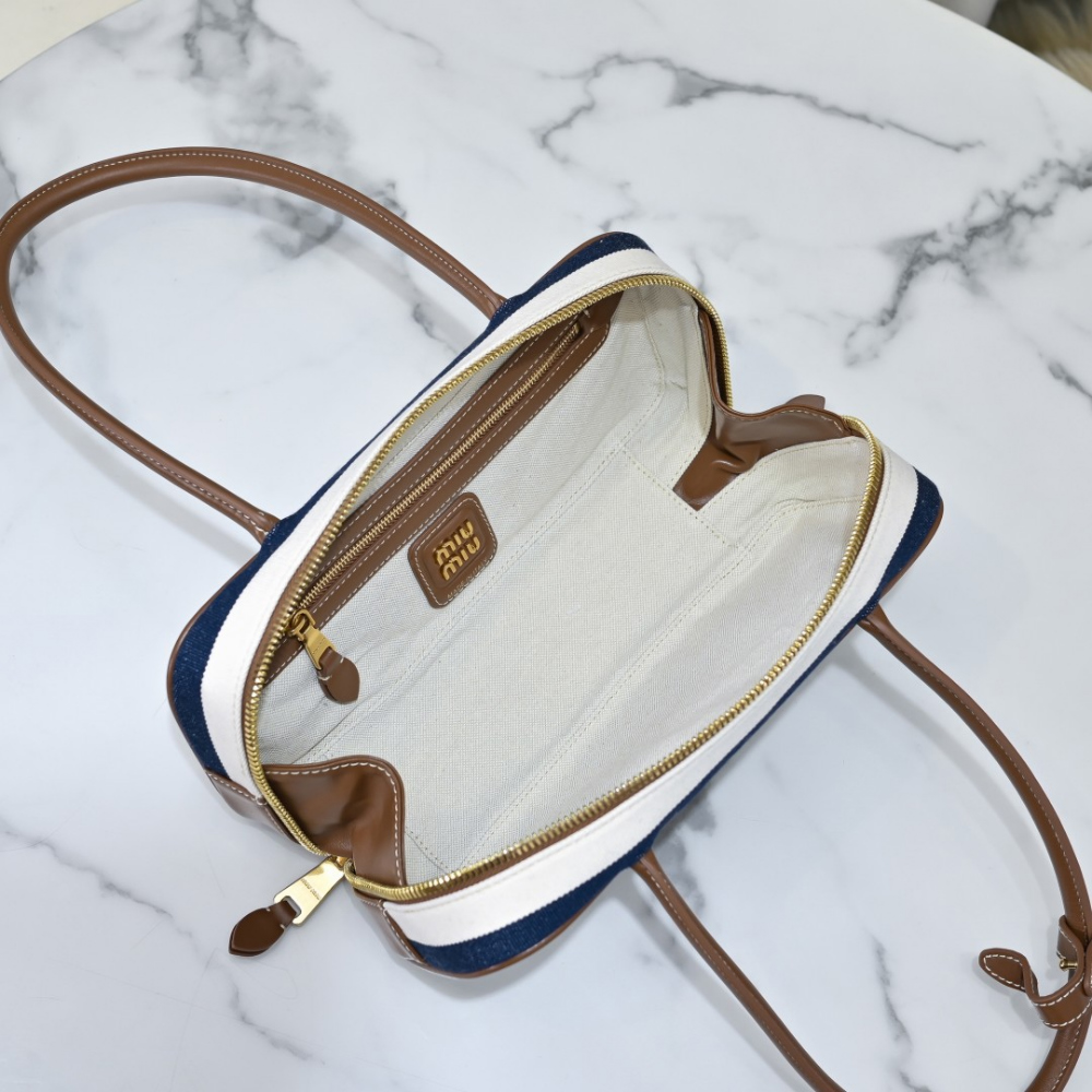 Miu Miu Miu Miu Beau Canvas And Leather 레플리카 8번 이미지 - Bag | 세미샵 레플리카 사이트