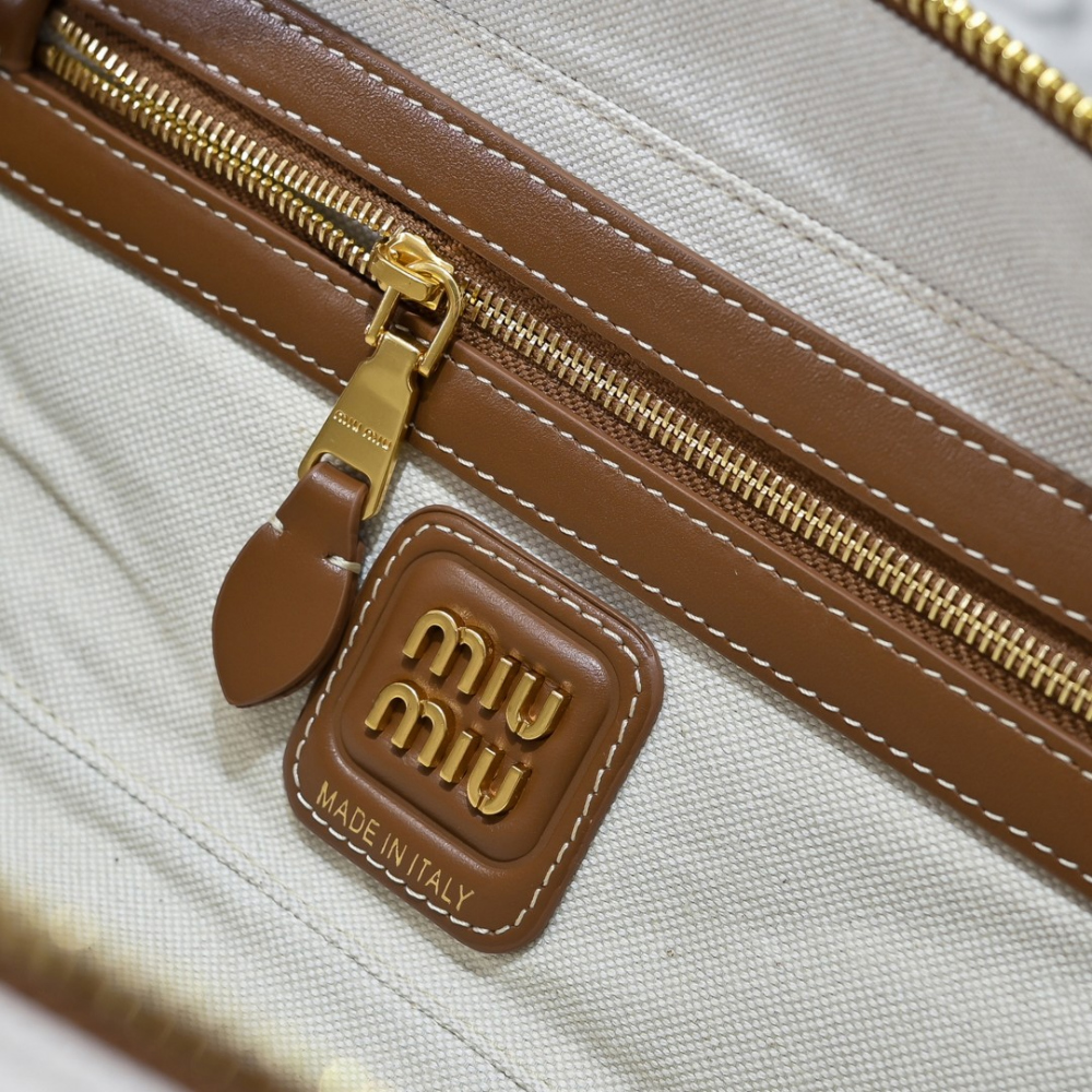 Miu Miu Miu Miu Beau Canvas And Leather 레플리카 9번 이미지 - Bag | 세미샵 레플리카 사이트